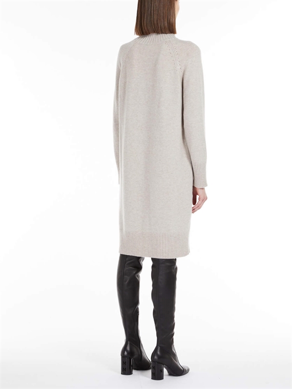 Max Mara Studio Zerbino Strikkjole, Powder 